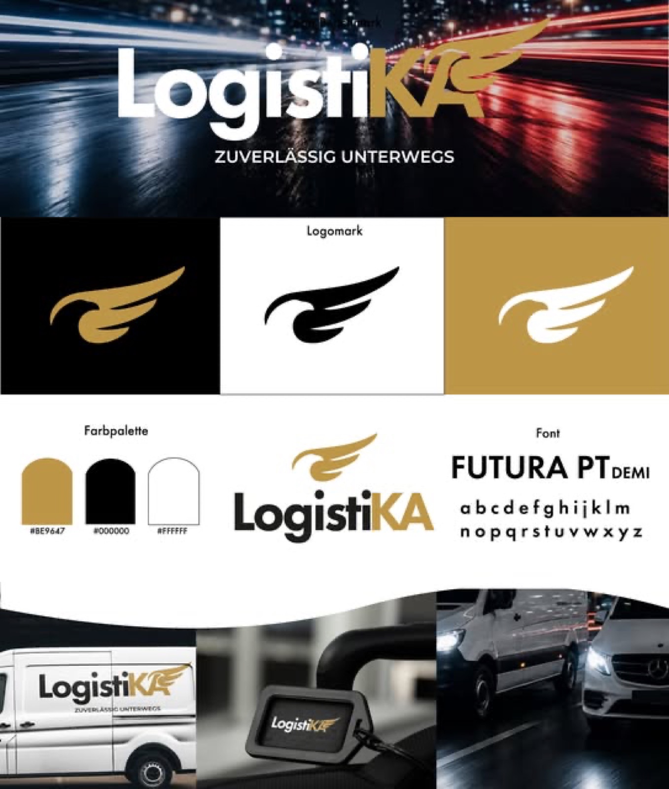 Corporate-Design-Übersicht für LogistiKA