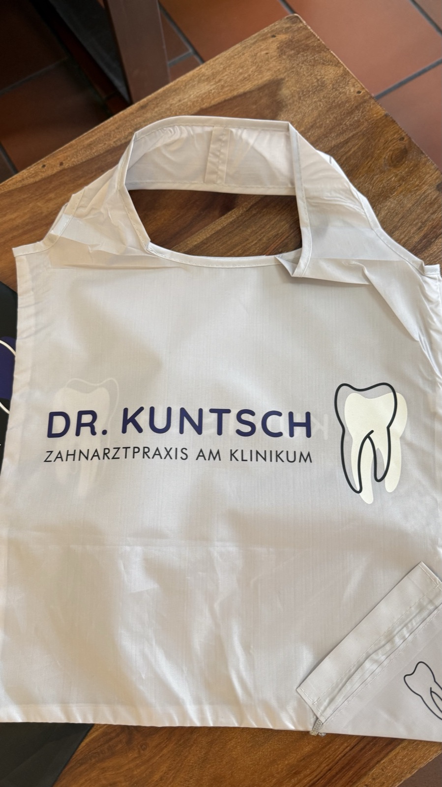 Bedruckte Stofftasche für Dr. Kuntsch
