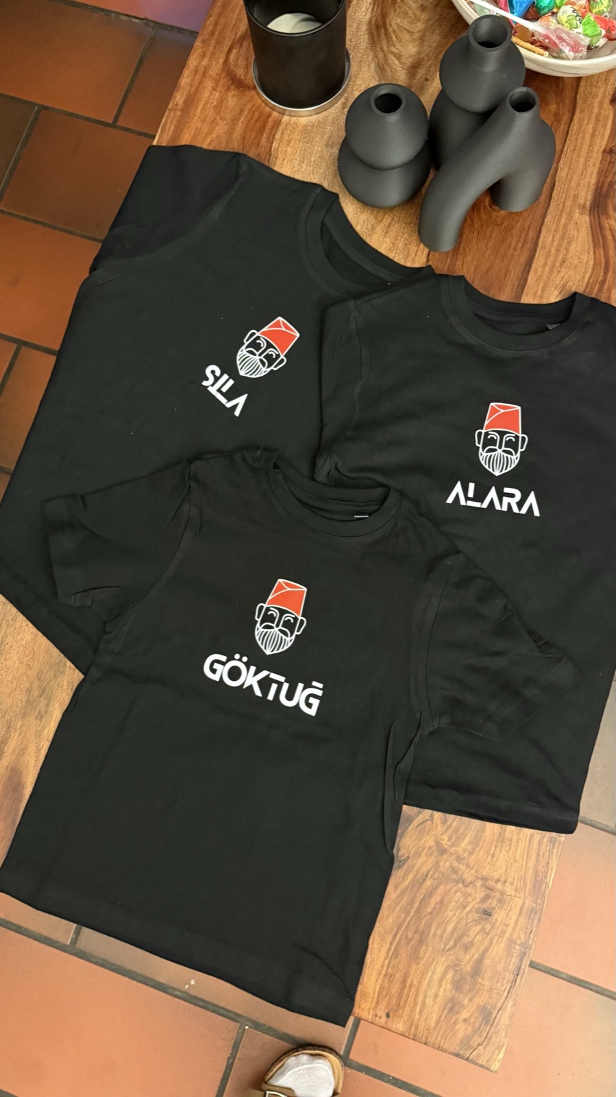 Bedruckte Shirts mit Namen