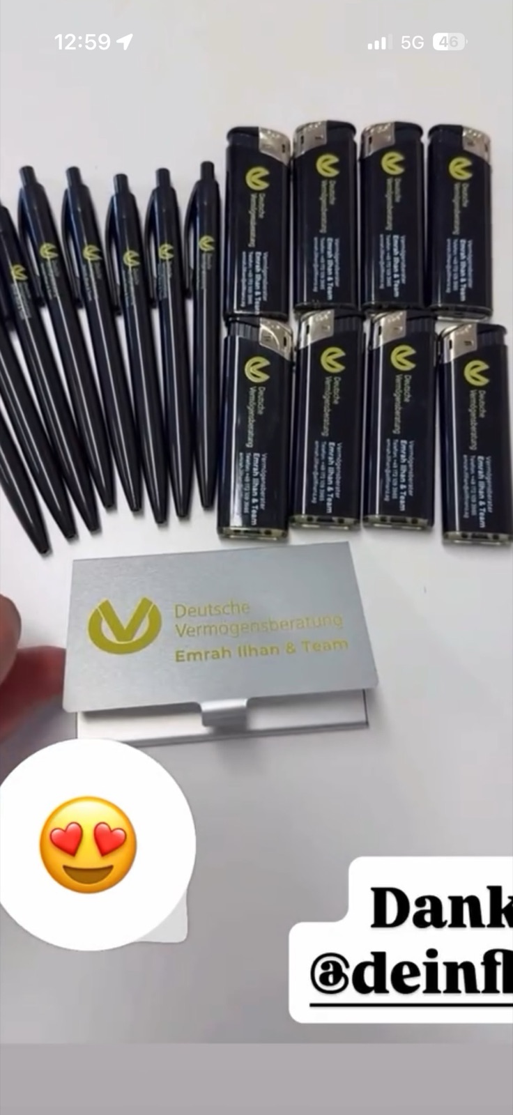 Bedruckte Kugelschreiber mit Verpackung