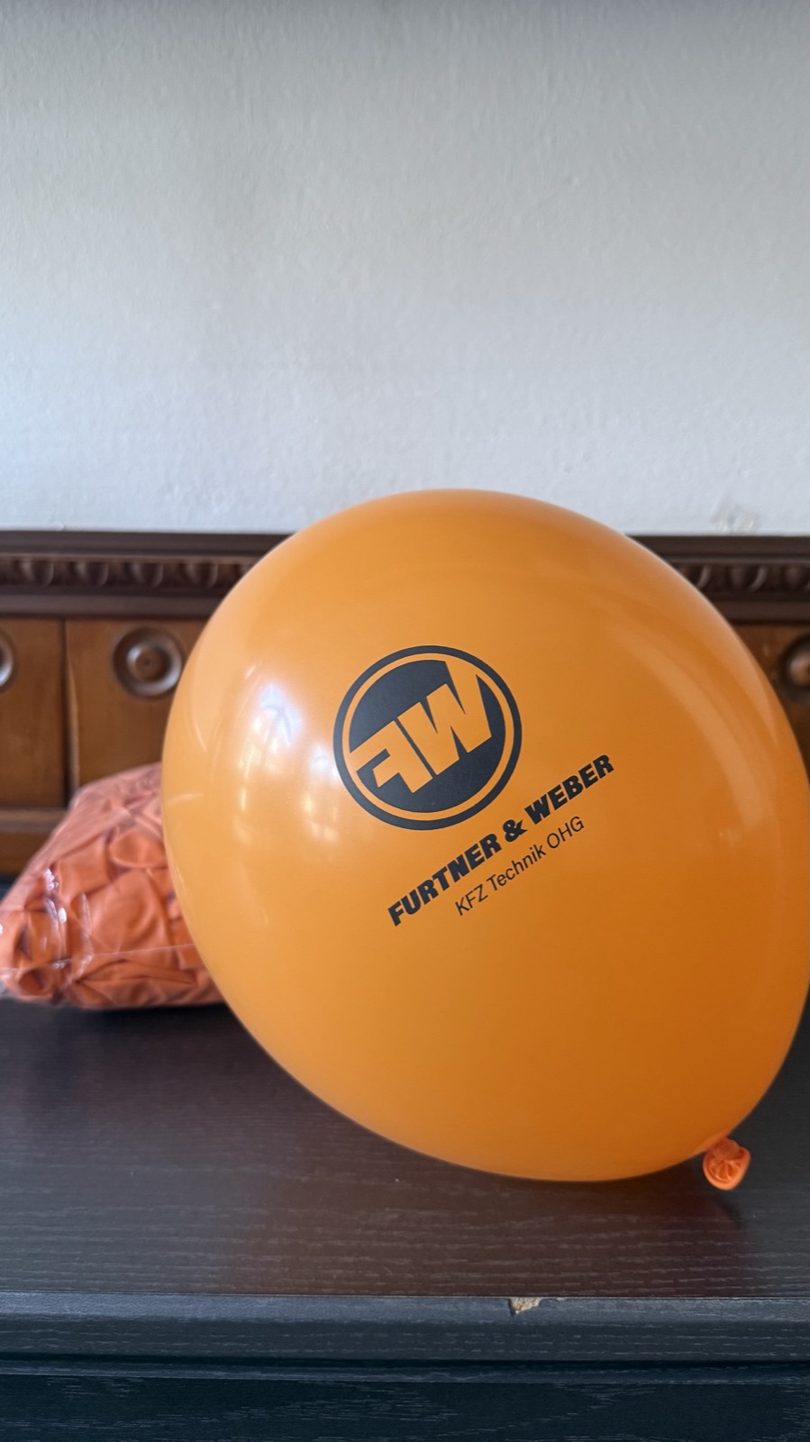 Bedruckter Werbeluftballon